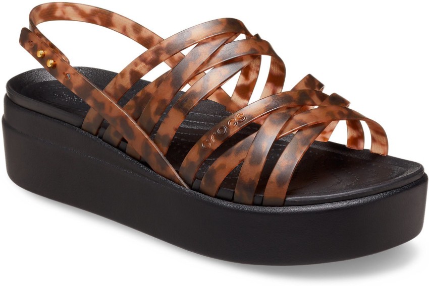 Crocs on sale sandals brown