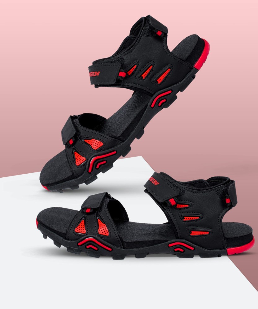 asian Men Black Red Sandals