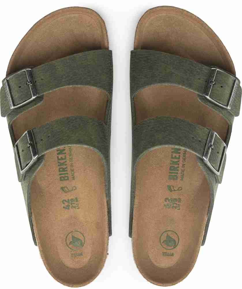 Green leather birkenstocks hot sale