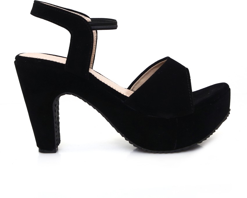 Klexio Women Black Heels - Buy Klexio Women Black Heels Online at