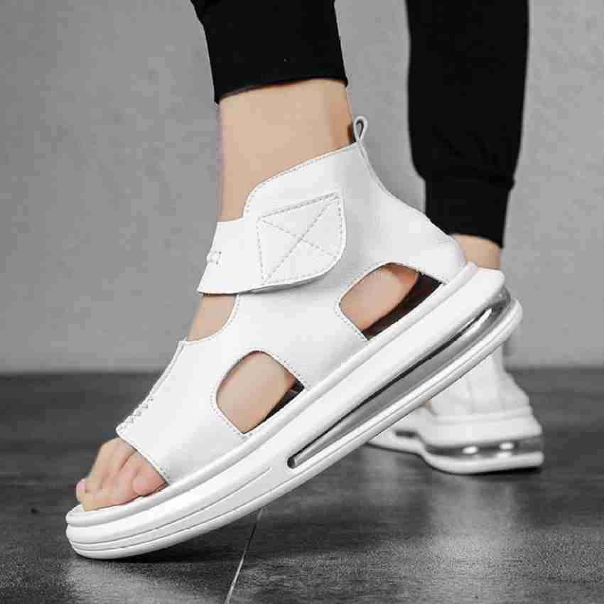 White bottom sandals deals