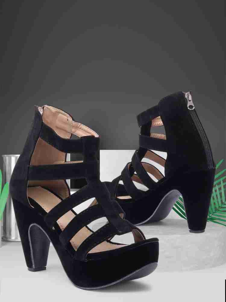 TWIN TOES Women Black Heels Buy TWIN TOES Women Black Heels