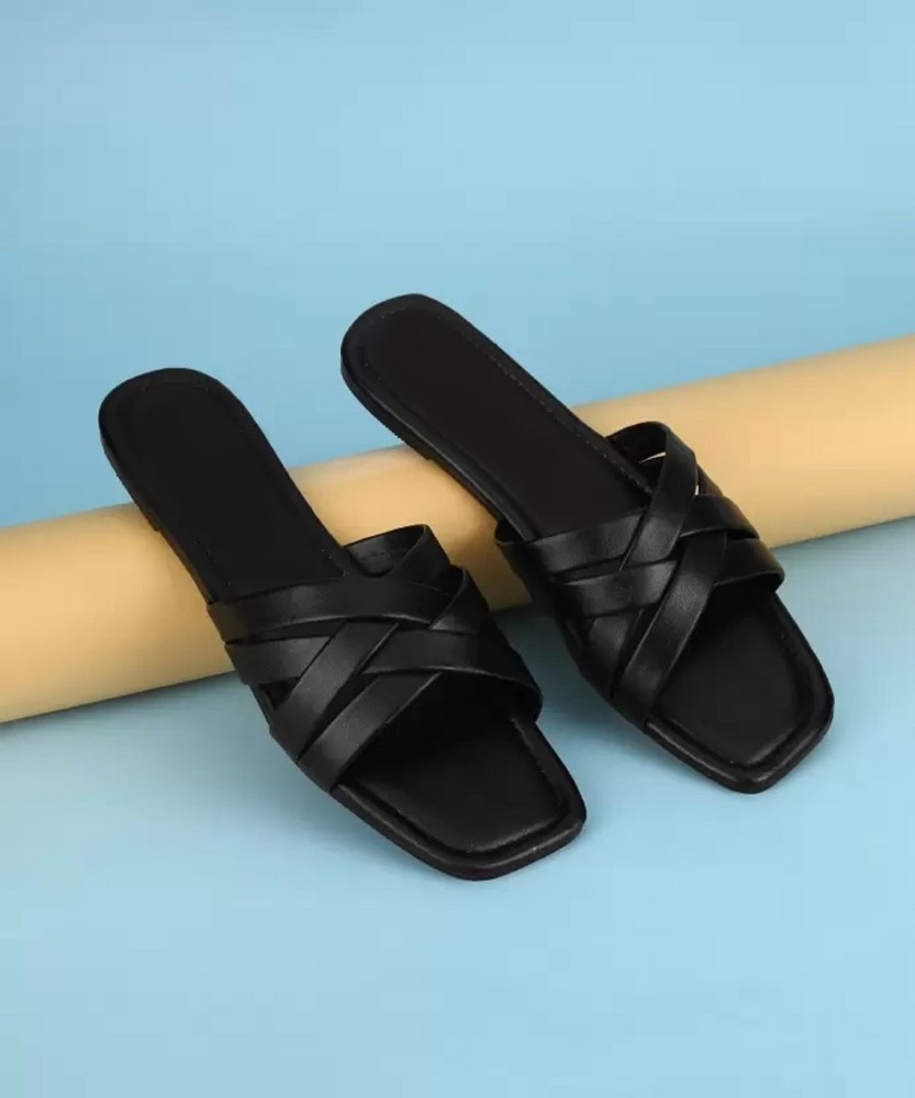 Black sandal best sale for girls