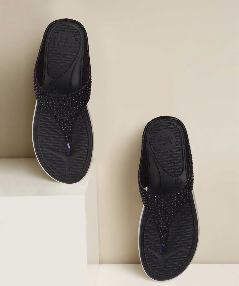 Bata women's blossom online thong slippers