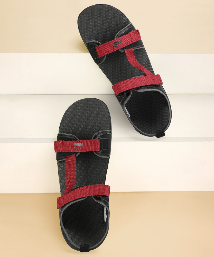 PUMA Hexa Men Black Maroon Sports Sandals Buy PUMA Hexa Men