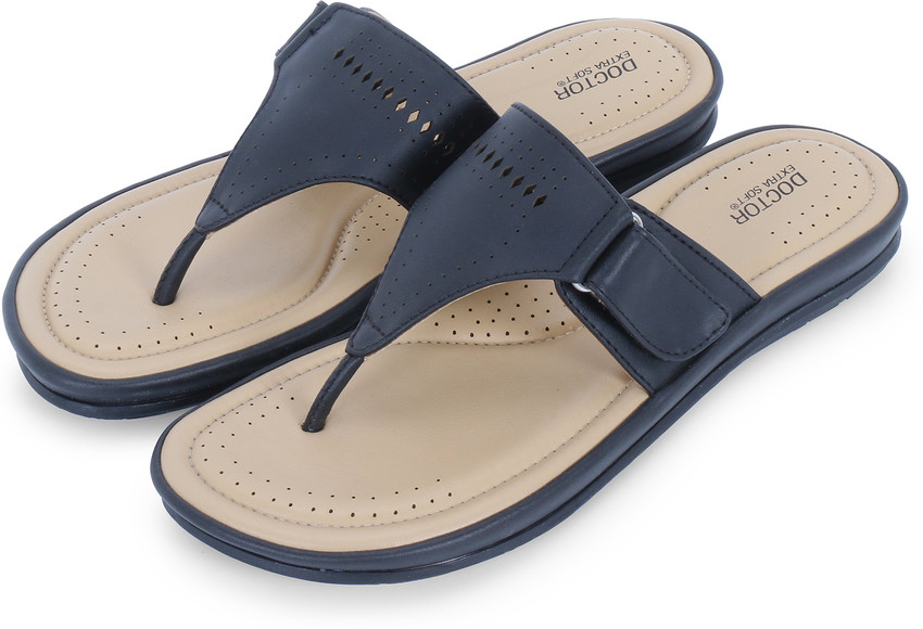 DOCTOR EXTRA SOFT Flat Memory Foam Slippers FlipFlops Comfortable
