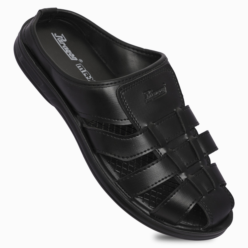 paragon max men's black sandals