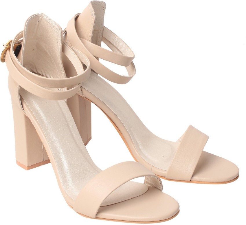 Cream cheap colour sandals