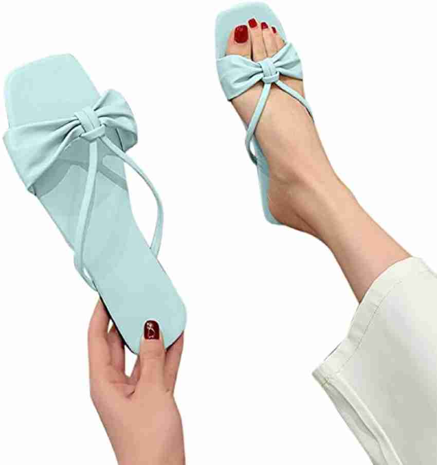 Womens flat sandals online with bows