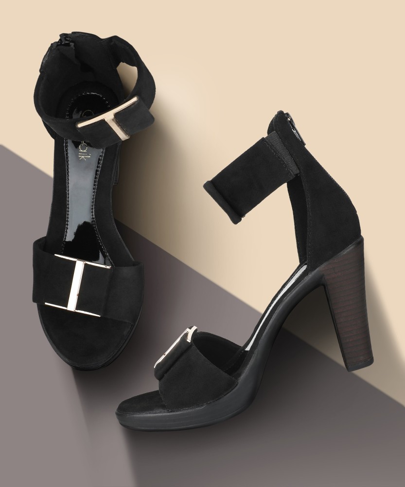 Catwalk women clearance black heels