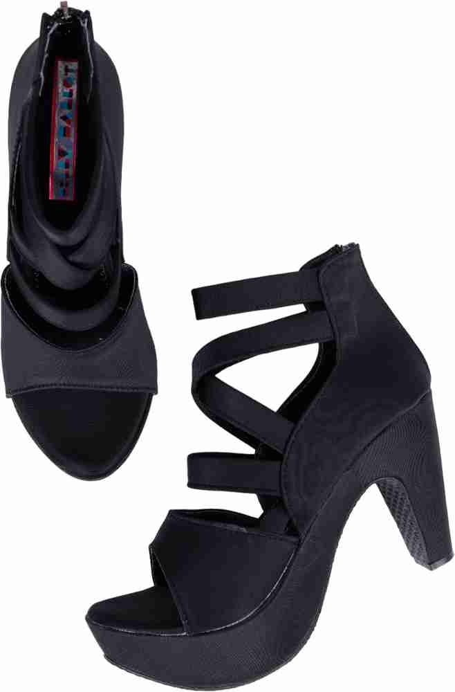BELLY BALLOT Women Black Heels Buy BELLY BALLOT Women Black