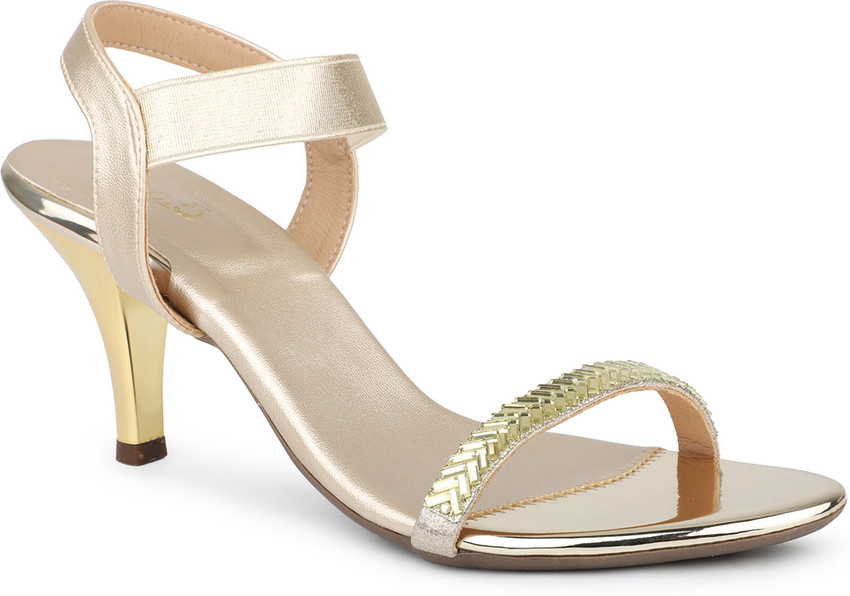 Inc.5 Women Gold Heels Shop Online for Footwears in India Flipkart