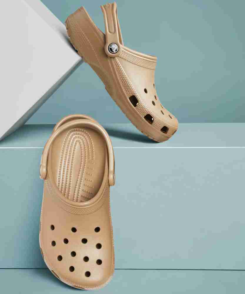 mens khaki crocs