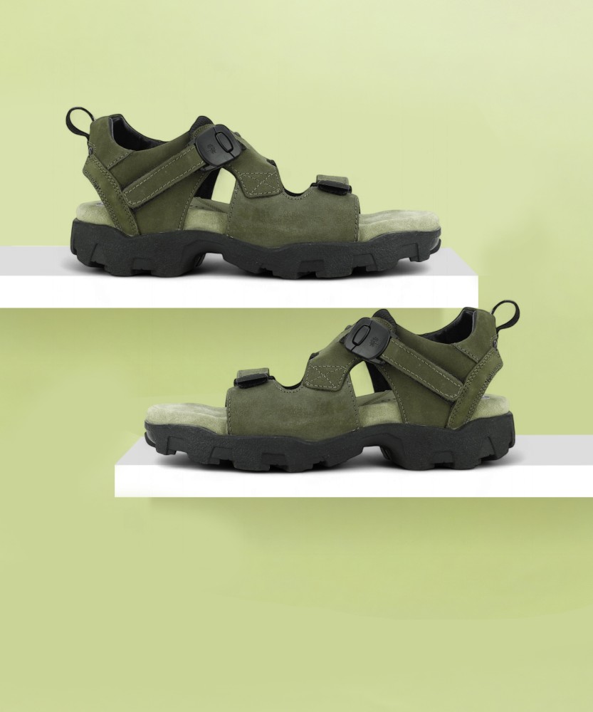 Olive green woodland fashion sandals