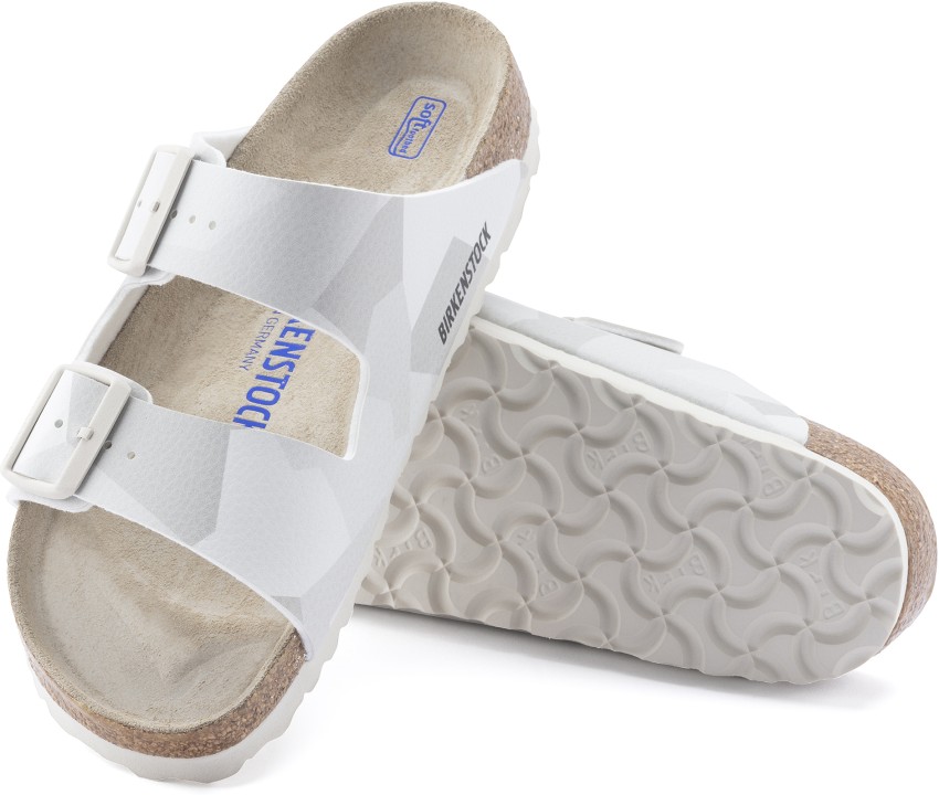 White discount footbed sandals