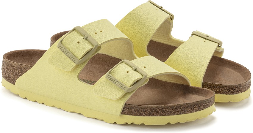 Yellow vegan online birkenstocks