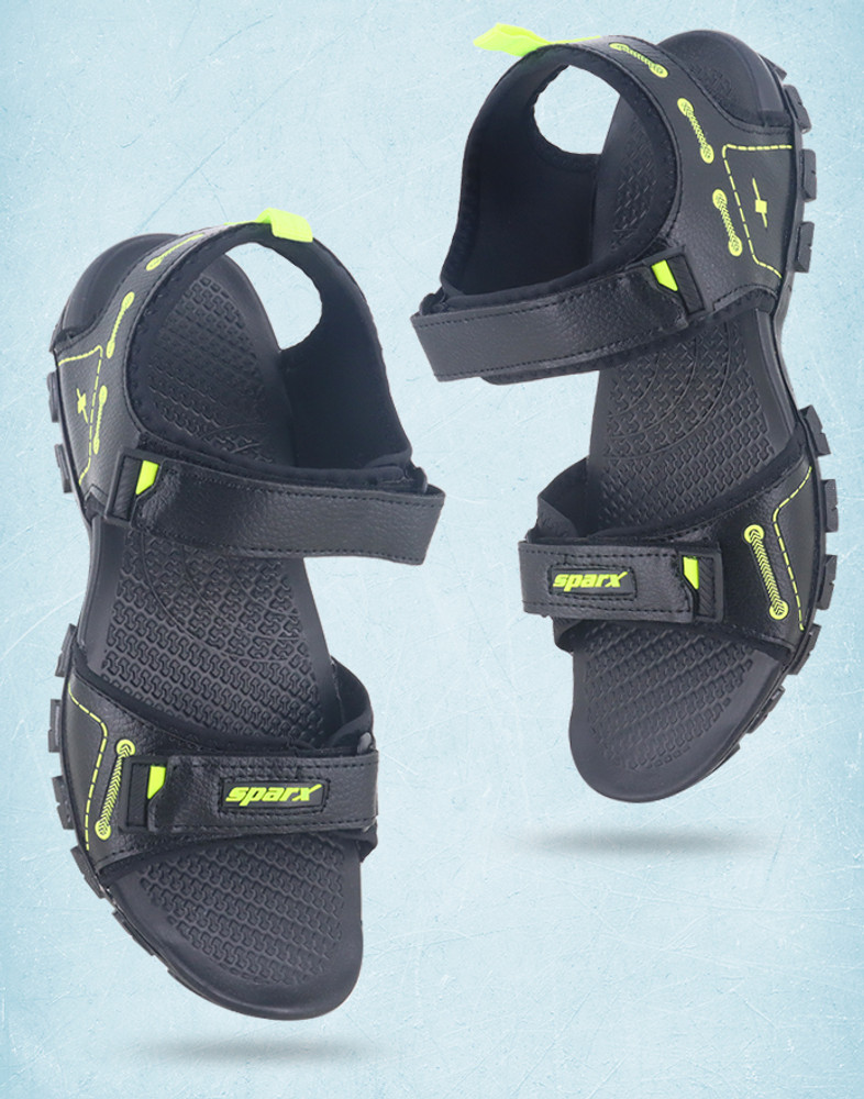 Sparx Men Black Green Sports Sandals Buy Sparx Men Black Green