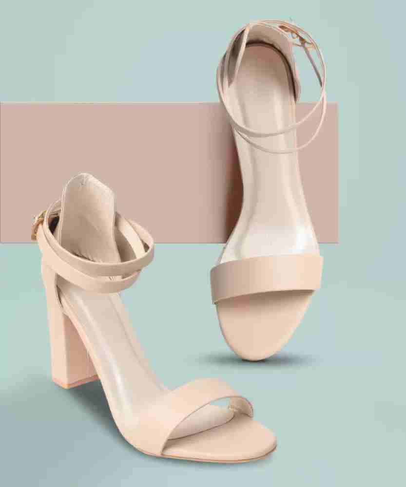 Cream colour heels best sale