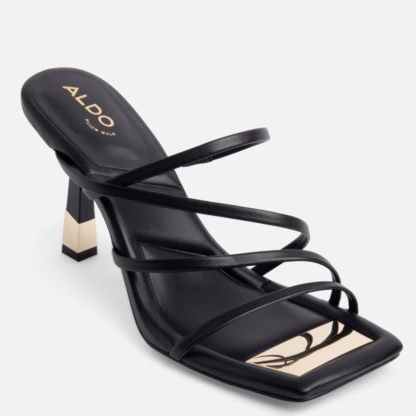 Aldo black hot sale strappy heels