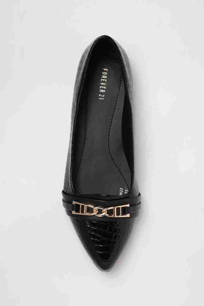 Forever 21 black flats hotsell