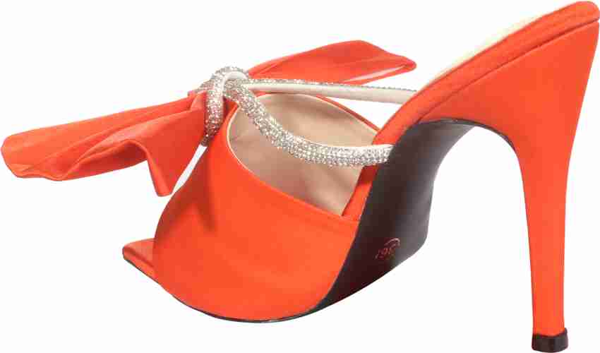 Orange high heels store