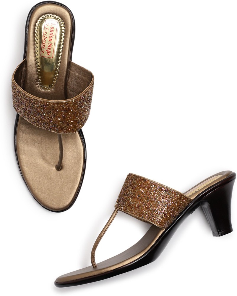 Buy gold online sandals