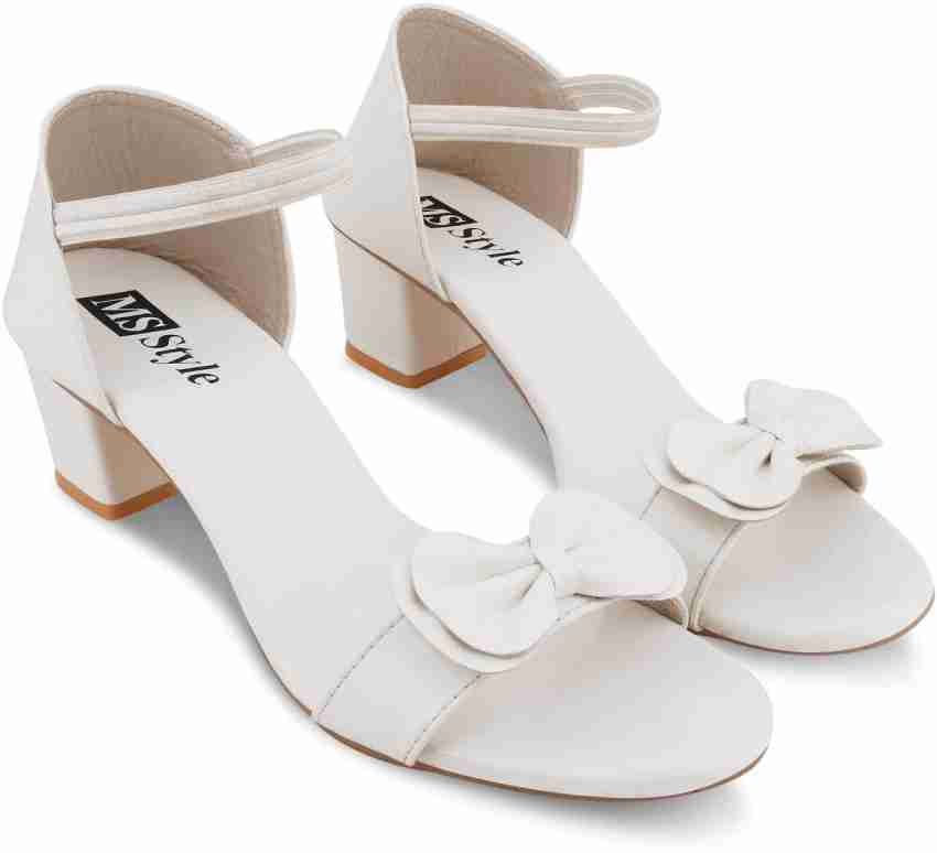 White block heel discount sandals