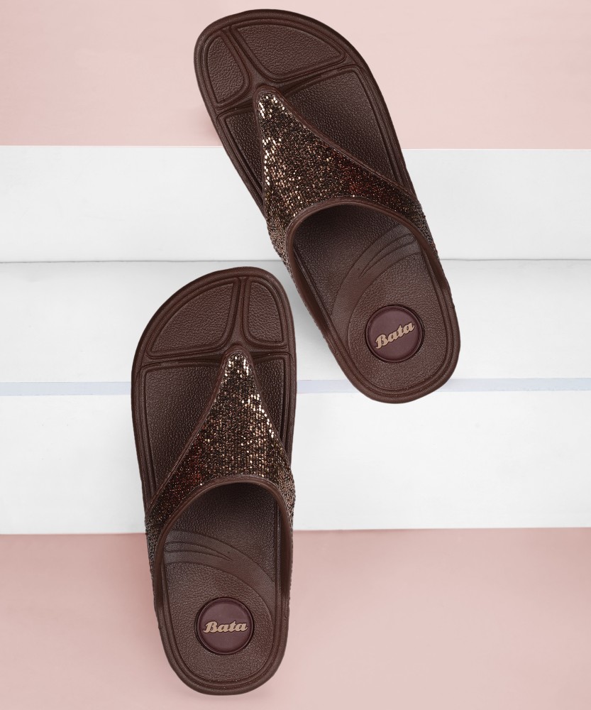 Buy Brown Flip Flop & Slippers for Women by Bata Online