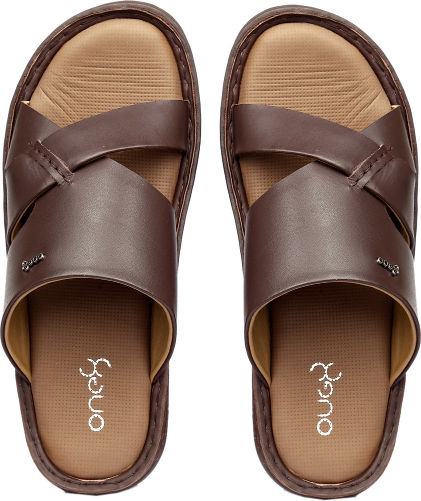 Comfortable leather slippers top