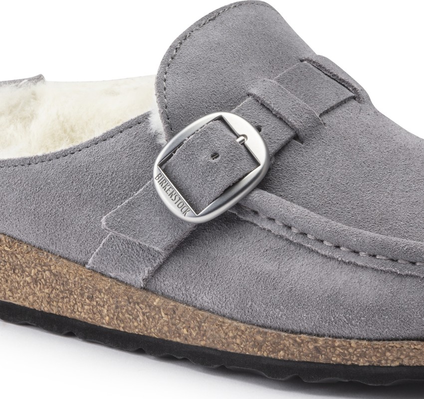 BIRKENSTOCK Buckley Shearling Narrow Width Women Grey Clogs Buy