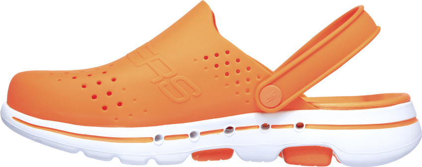 Orange skechers discount go walk 2