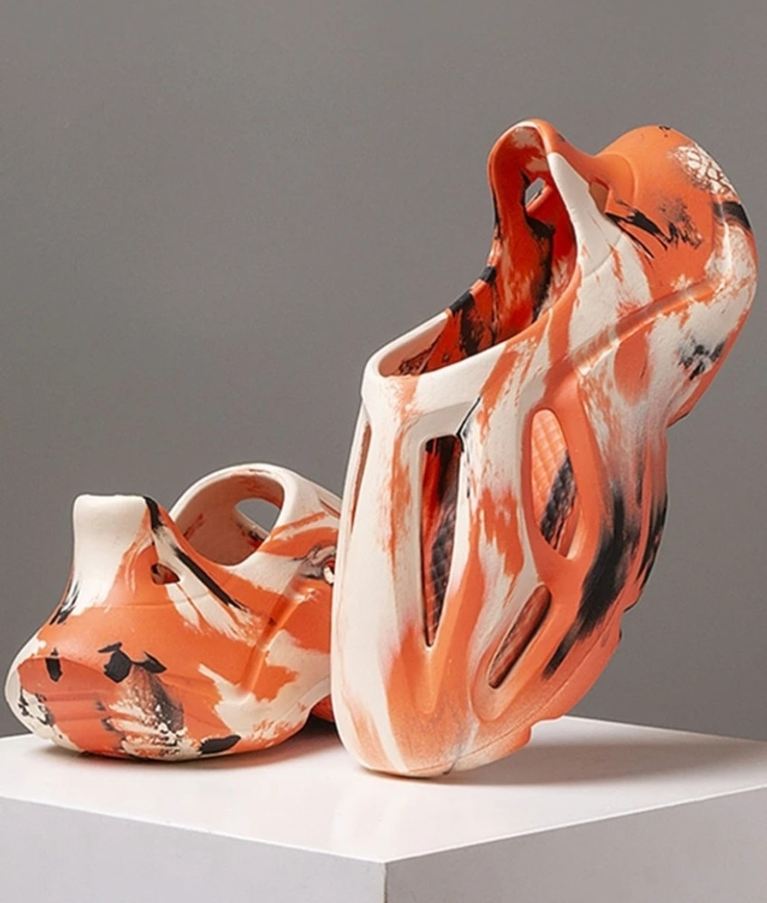 astraders Men Orange Clogs Buy astraders Men Orange Clogs Online