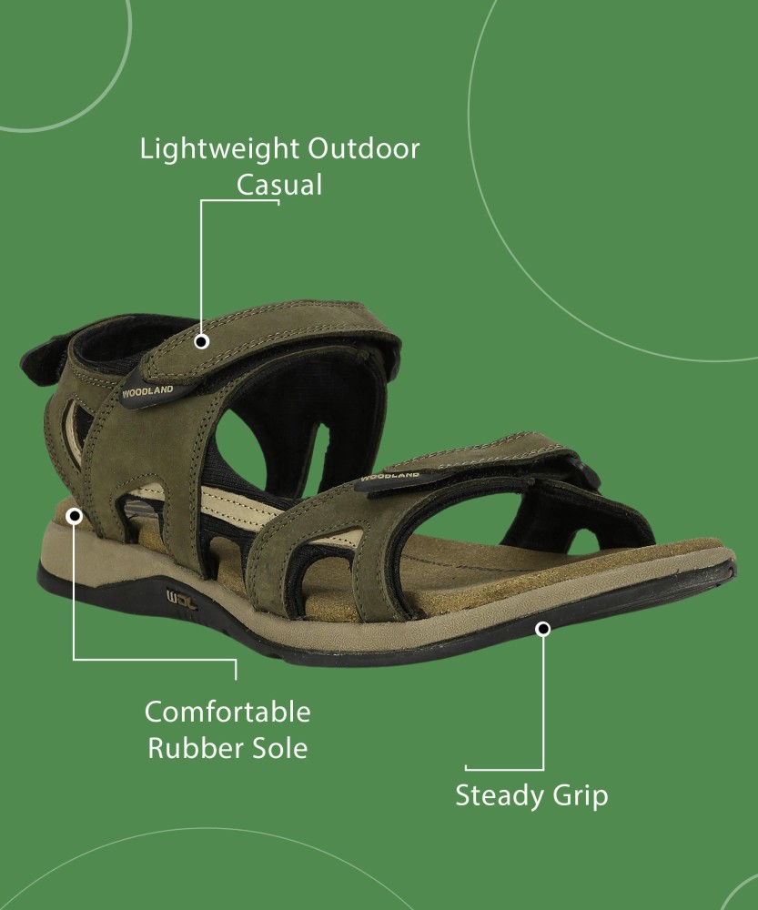 Woodland olive green casual sandals hot sale