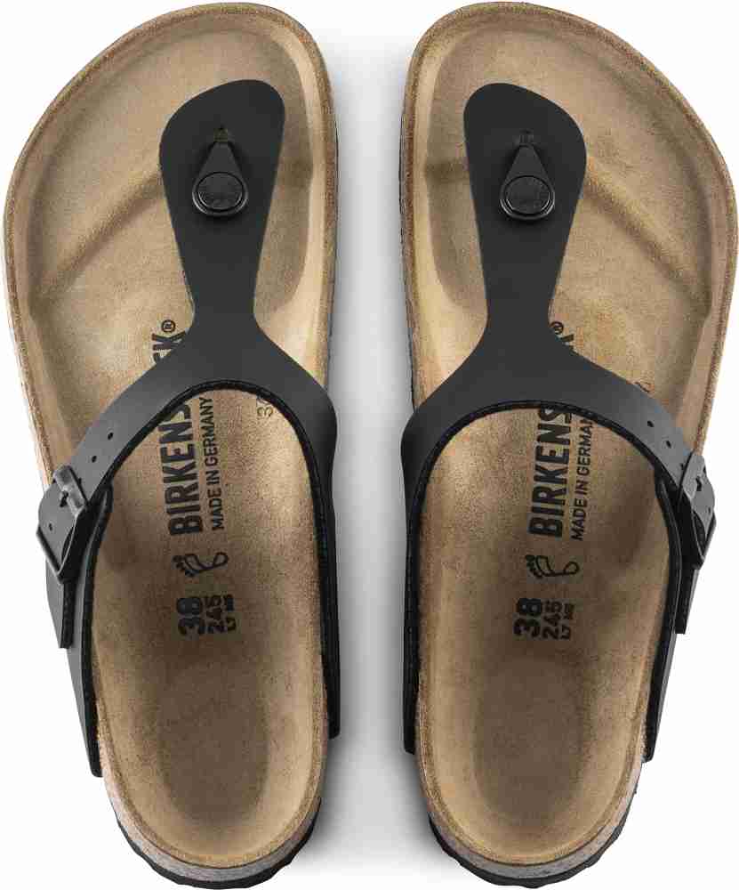 Birkenstock gizeh toe discount post sandals in black