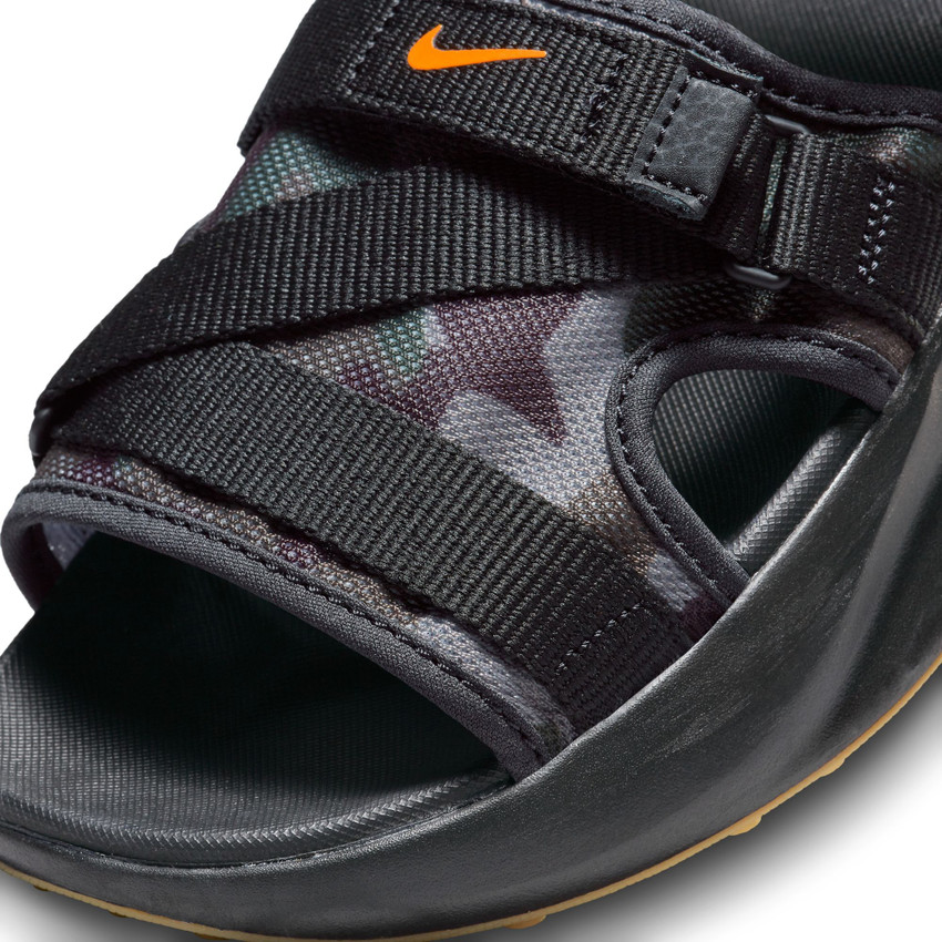 nike black denim sandals