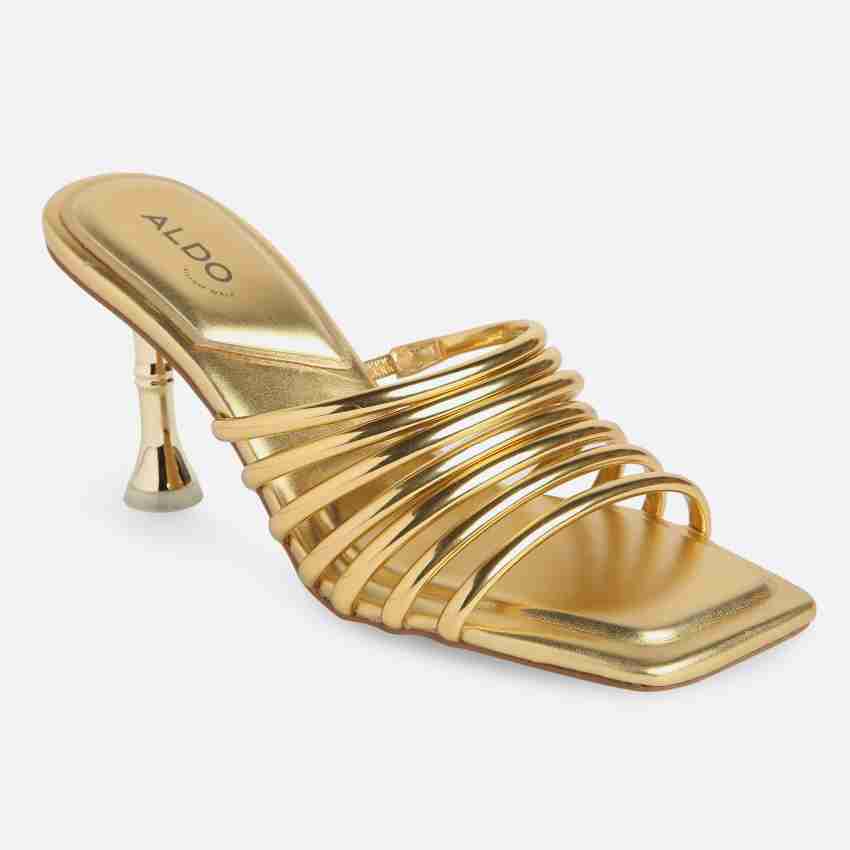 aldo gold heel