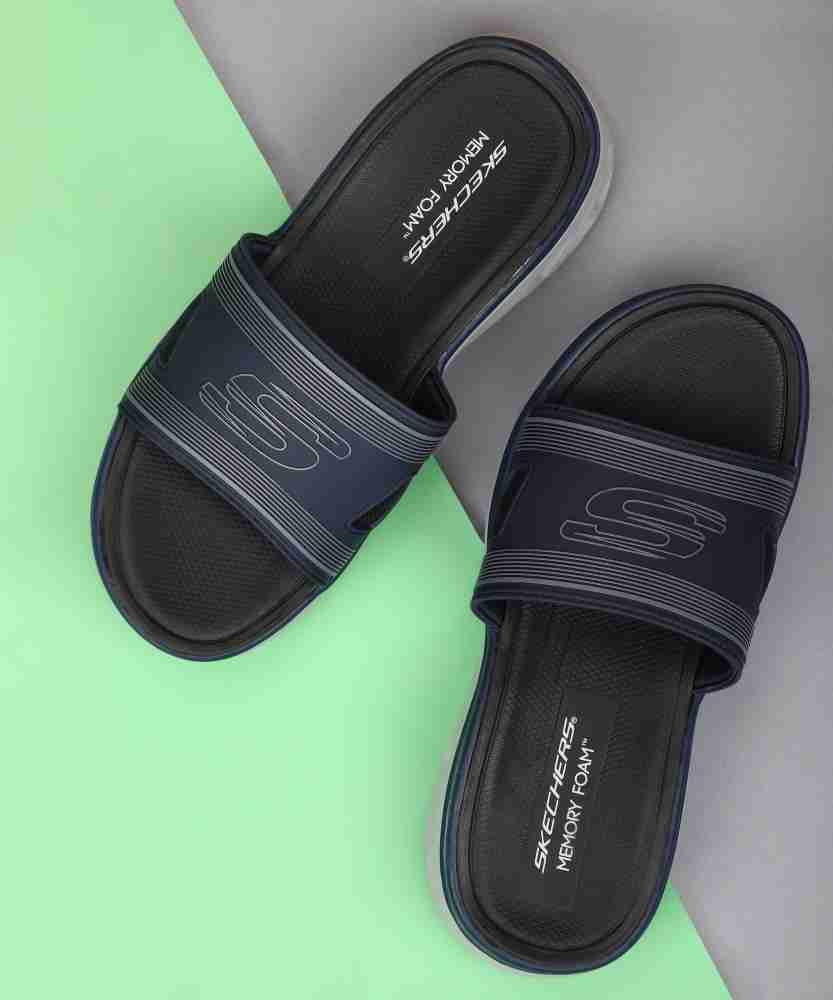 Skechers memory best sale foam sandals mens