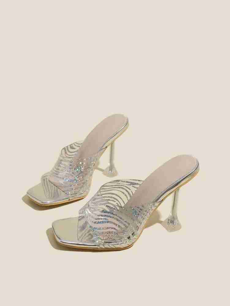 Silver 2024 mules heels