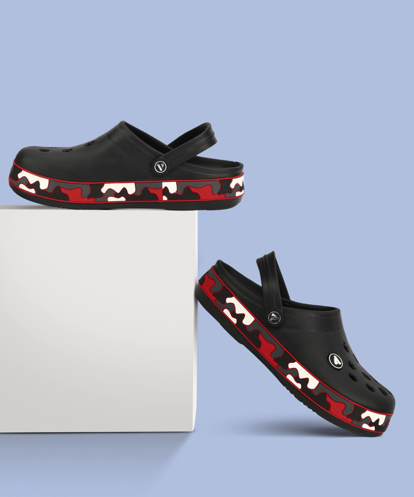 Aqualite Men Black Red Clogs Buy Aqualite Men Black Red Clogs