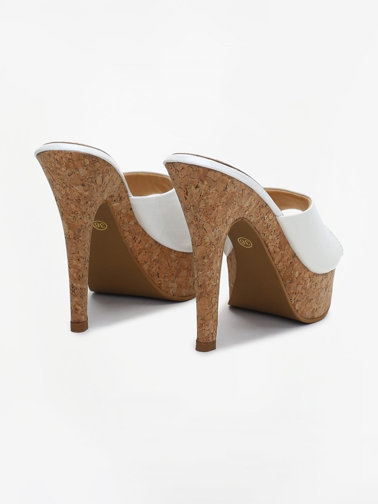 Buy online Beige Block Heel Pumps from heels for Women by Axium for ₹1189  at 52% off