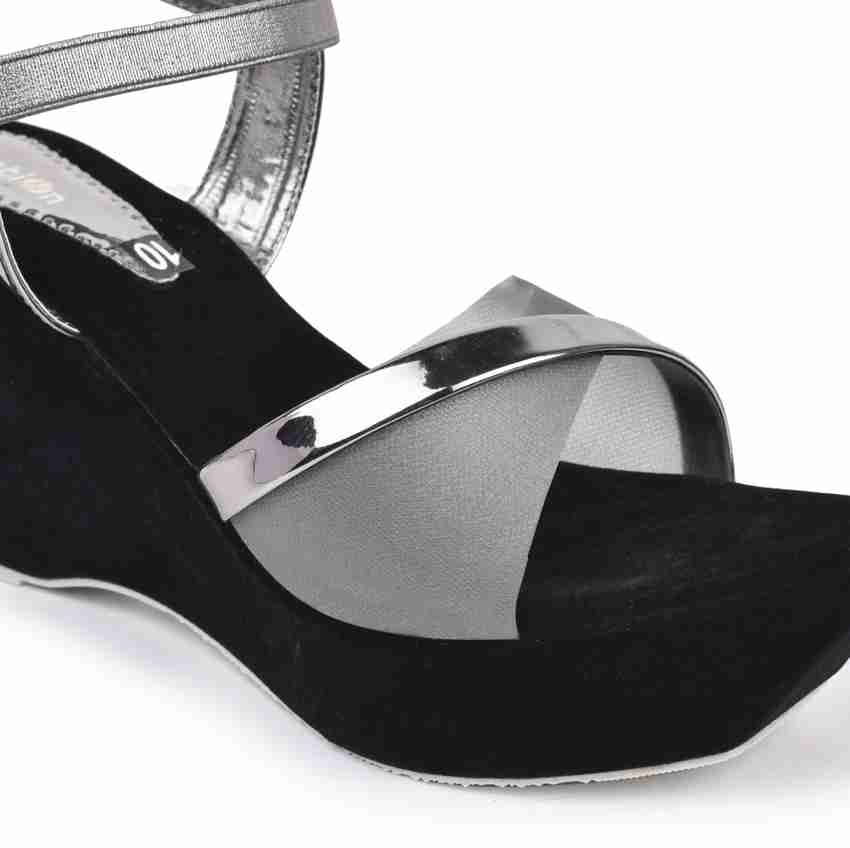 Grey hotsell wedge heels