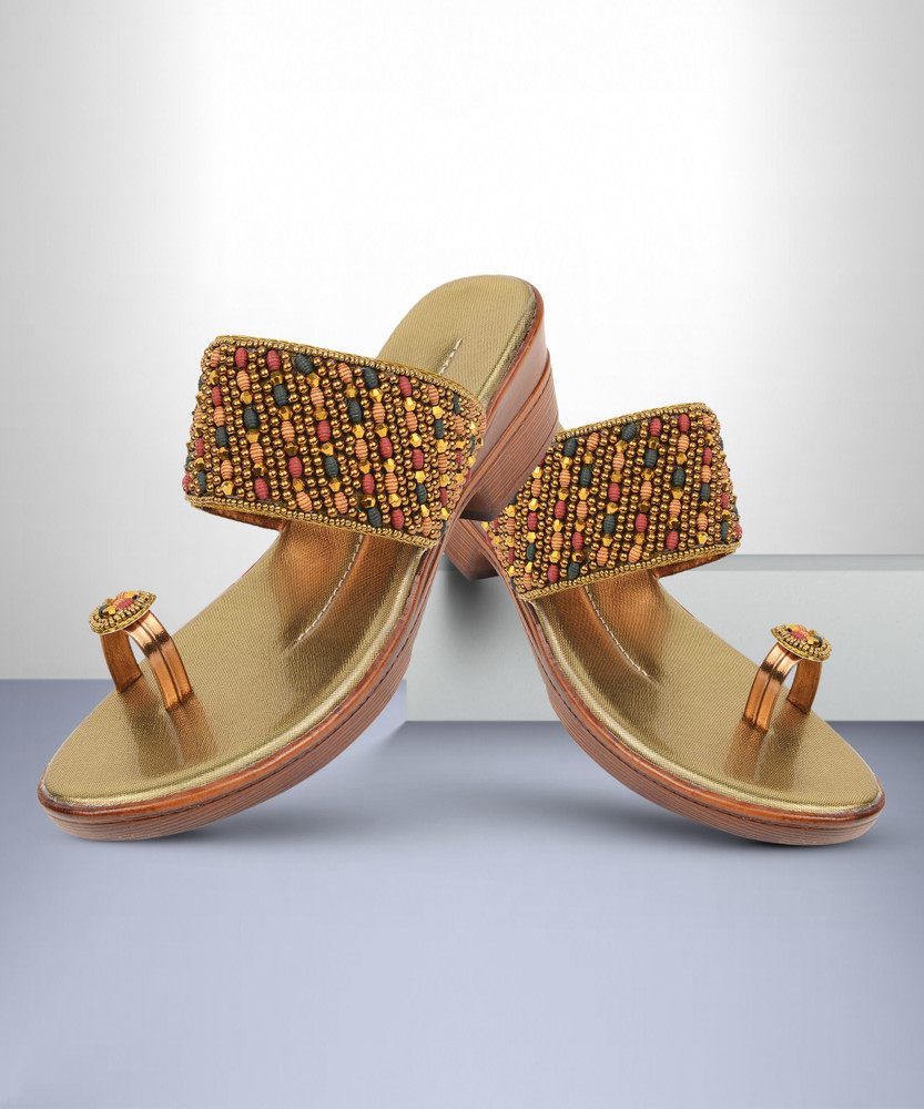 gold flip flops cheap