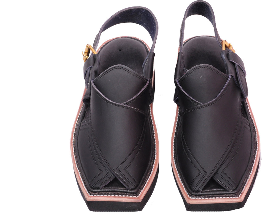 PESHAWARI CHAPPAL Men Black Sandals Buy PESHAWARI CHAPPAL Men