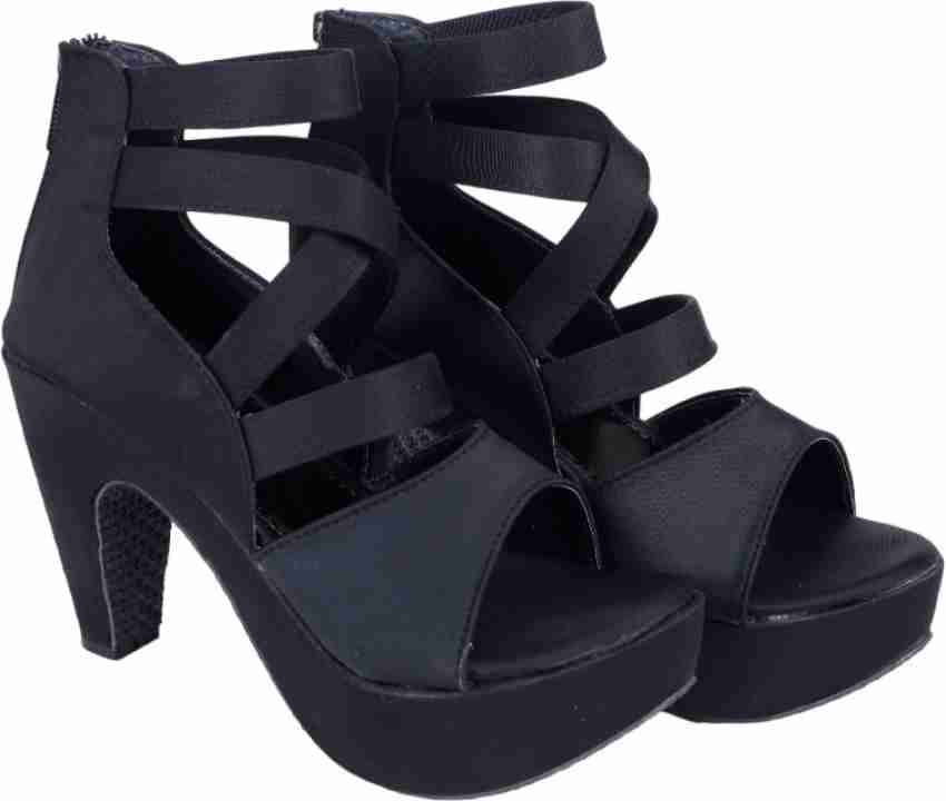 Black heels 2024 no strap