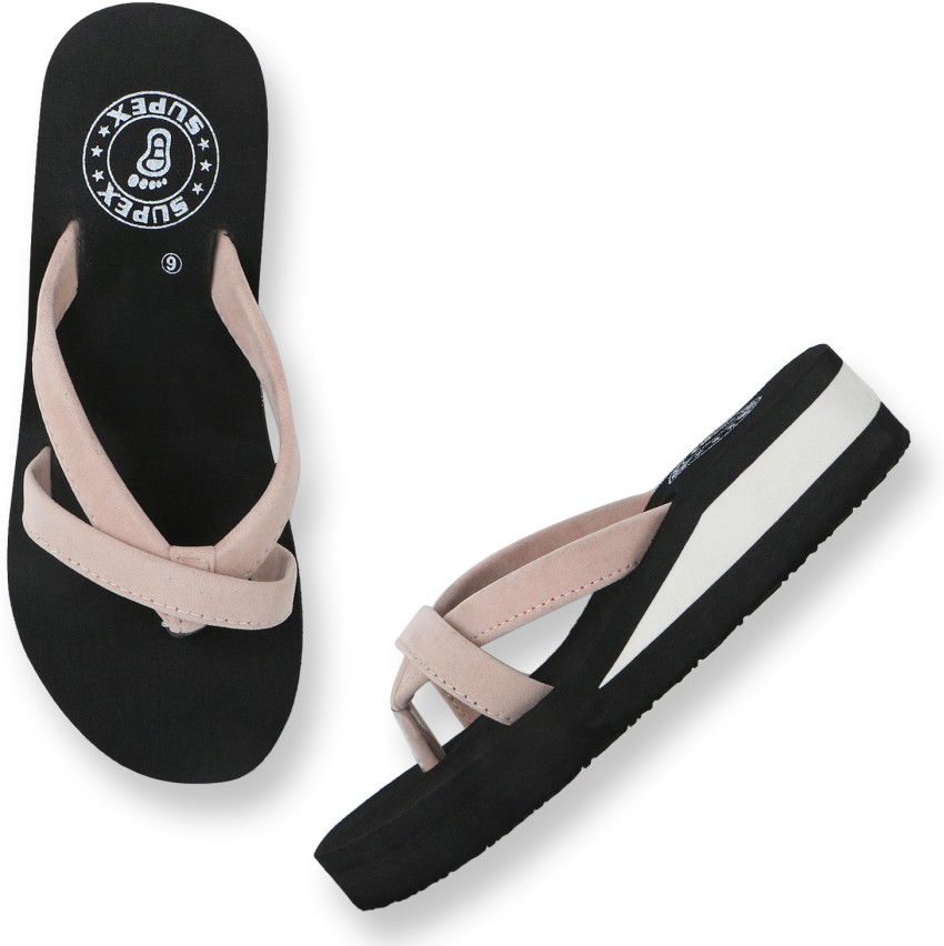 Womens suede best sale flip flops