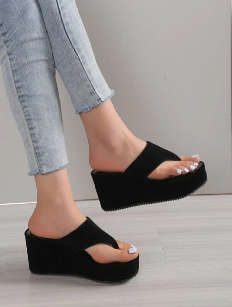 Black wedges outlet