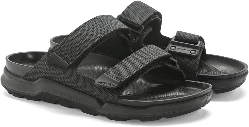 Black leather birkenstocks mens hot sale