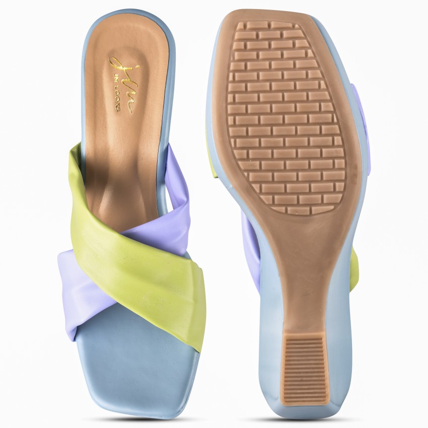 JM LOOKS Multi Color Wedges Heels Sandals For Womens & Girls MF-9