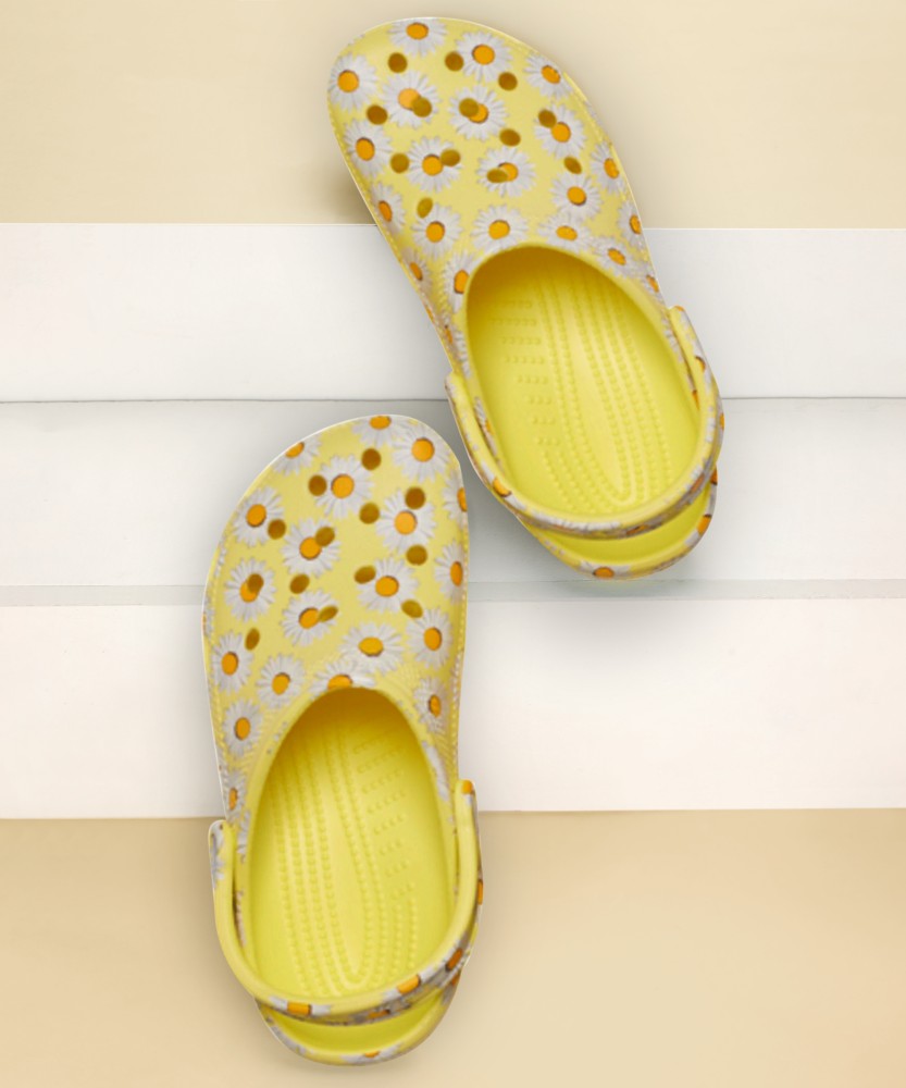 Yellow and on sale white crocs