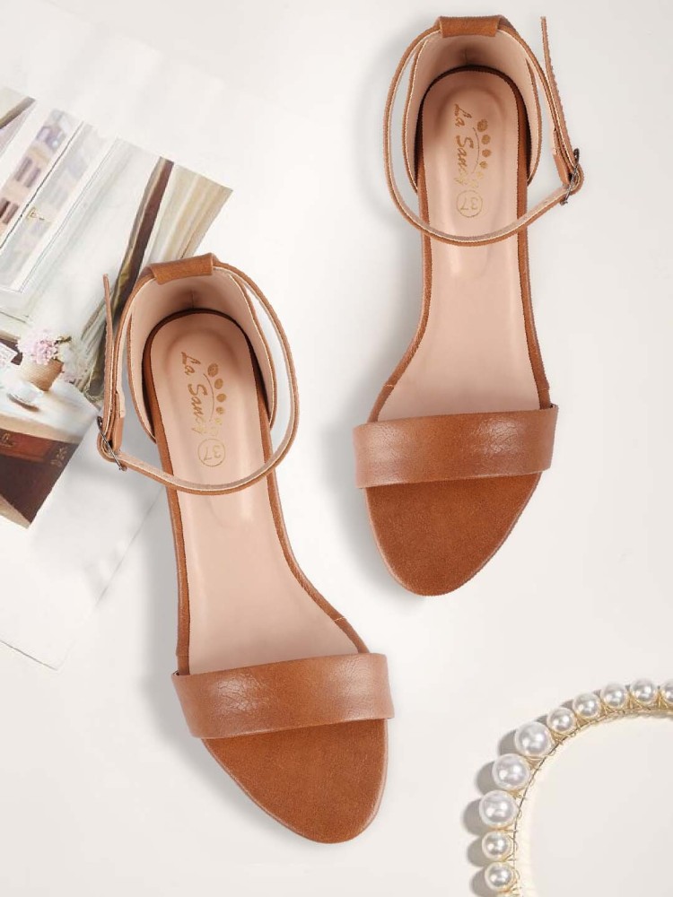 Tan ankle tie outlet sandals